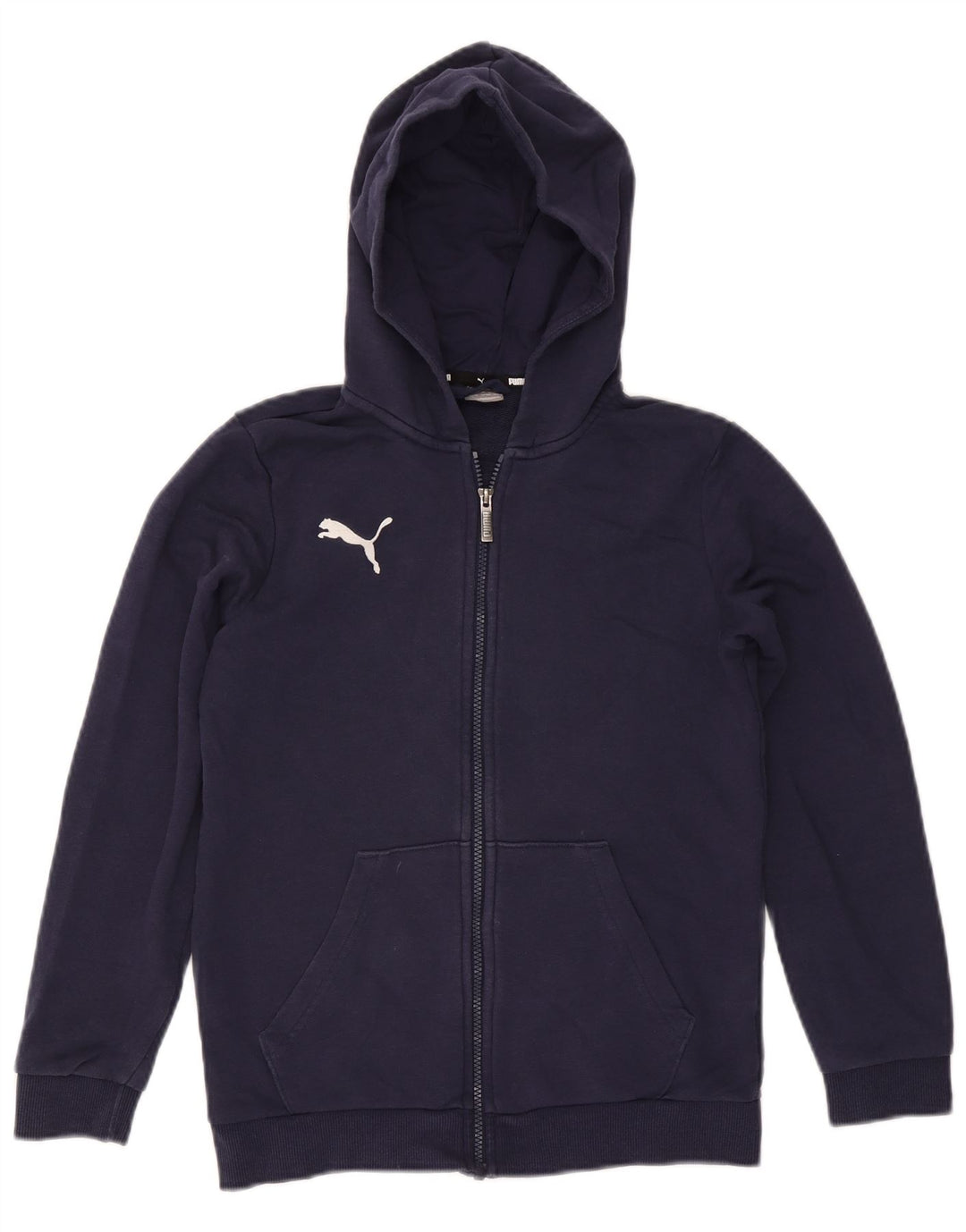 Puma Sudadera con capucha y cremallera para niño 13-14 años Azul marino