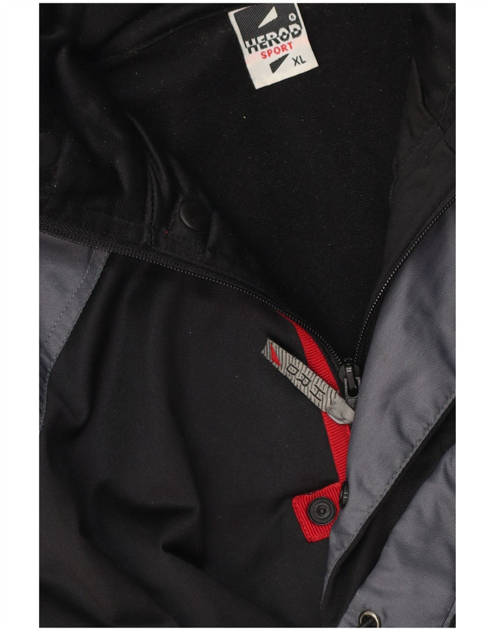 Herod Sport Chaqueta utilitaria para hombre ES 42 XL Poliéster con bloques de color negro
