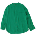 Zara Mujer Camisa Oversize UK 6 XS Viscosa Verde