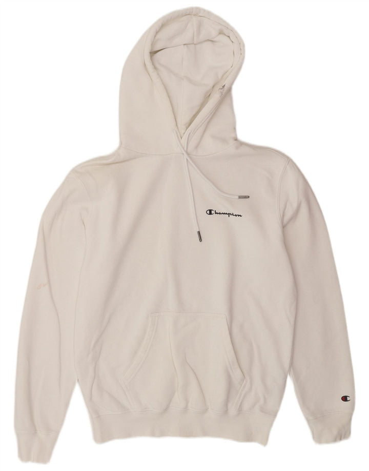 Champion Sudadera Con Capucha Para Hombre Jersey Pequeño De Algodón Blanco