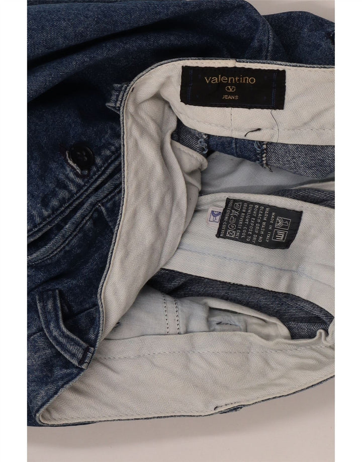 Vaqueros Valentino Mujer Rectos W36 L31 Algodón Azul