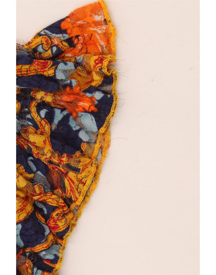 Zara Blusa Transparente para Mujer Top UK 10 Small Multicolor Floral