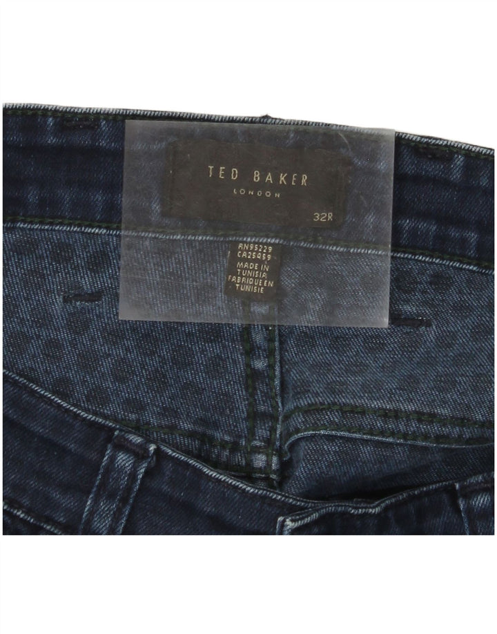 TED BAKER Vaqueros ajustados para hombre W32 L31 Azul marino