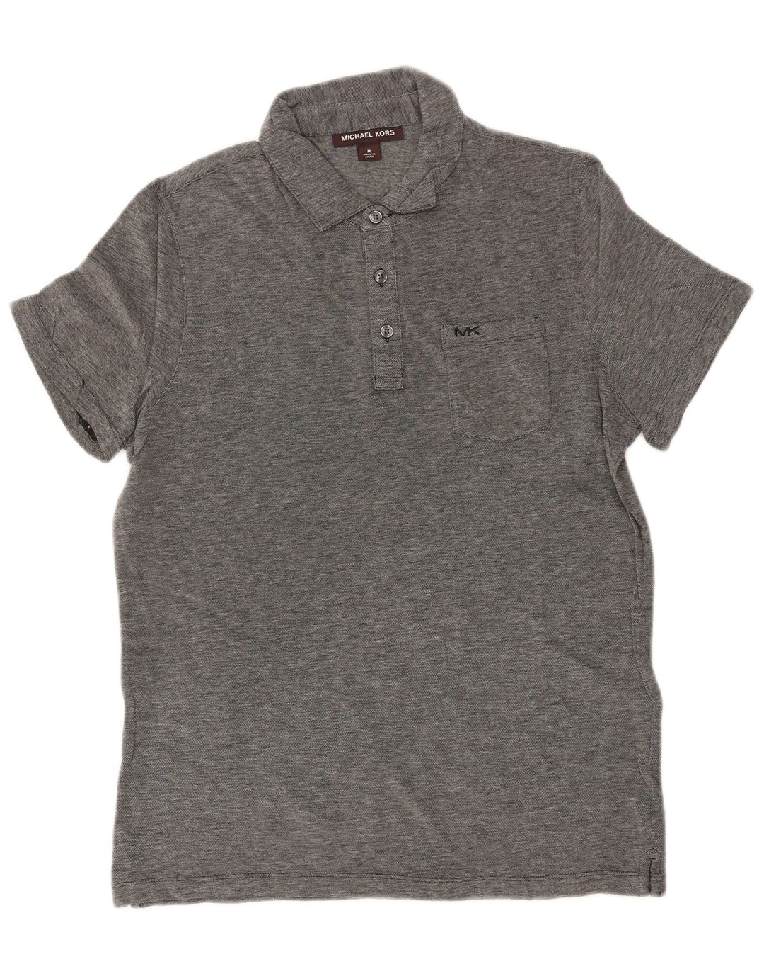 MICHAEL KORS Polo para hombre de algodón moteado gris medio