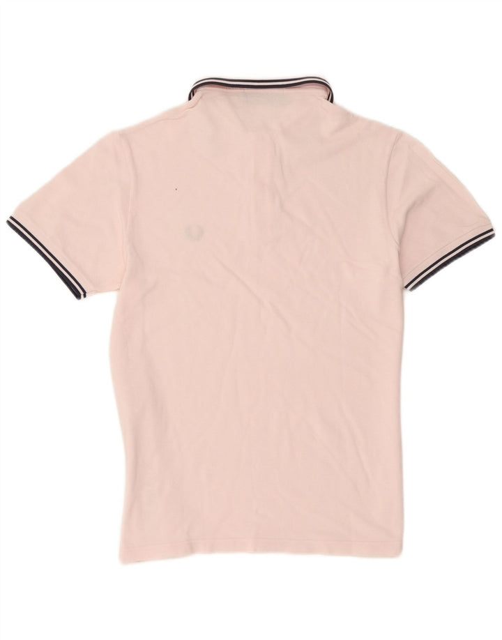 Polo Fred Perry Hombre De Algodón A Rayas Rosa Medio