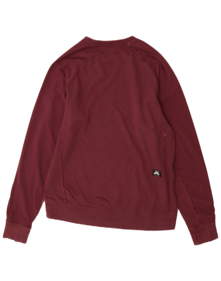 Nike Hombre Sudadera Jumper XL Borgoña Algodón