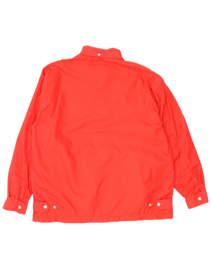 Wrangler Chaqueta cortavientos con capucha para hombre UK 38 Medium Red Polyamide