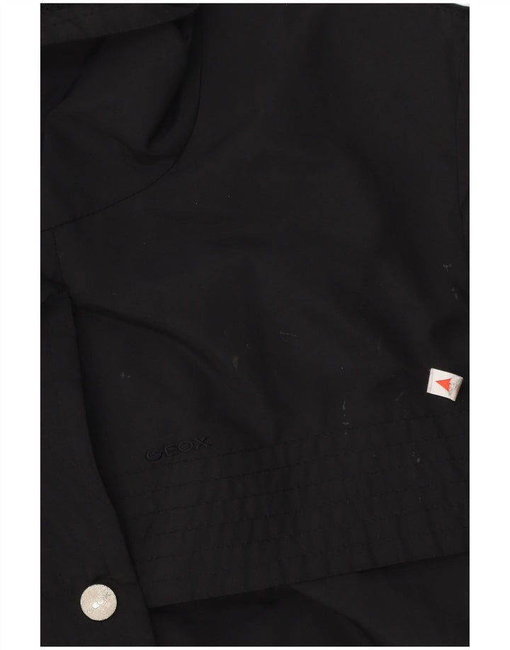 Geox Mujer Respira Utility Jacket UK 12 Medium Negro Poliamida
