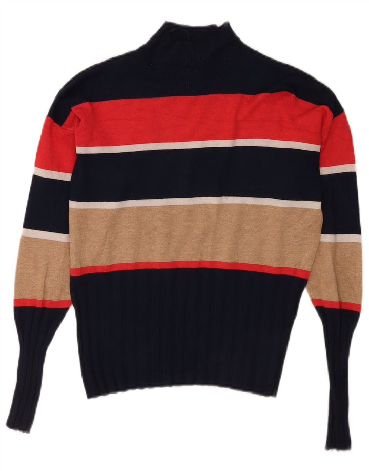 Marks & Spencer - Jersey con cuello alto para mujer, talla 40, talla M, color azul marino