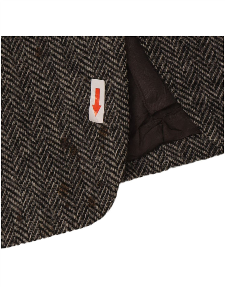 Lanificio Campore Chaqueta tipo blazer de 2 botones para hombre UK 40 Large Grey Herringbone