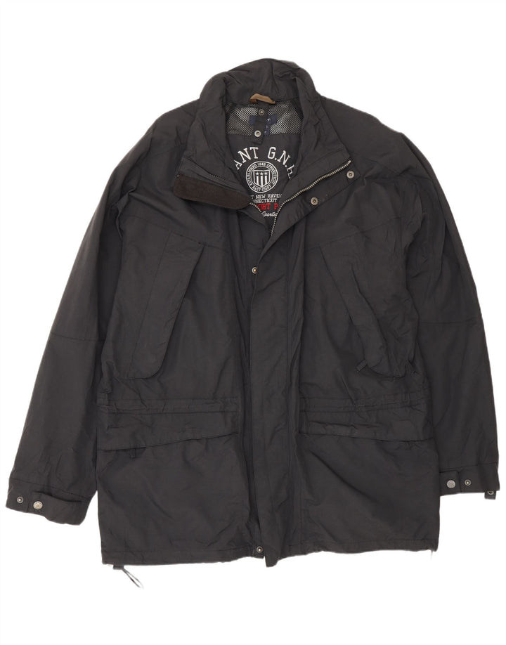 Gant Chaqueta impermeable para hombre UK 40 Large Nylon azul marino