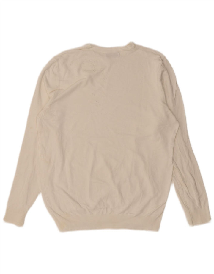 Zara Hombre Jersey De Cuello Redondo Jersey Pequeño Blanco