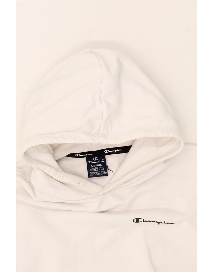 CHAMPION Mens Hoodie Jumper Medium White Cotton Vintage Champion and Second-Hand Champion from Messina Hembry 