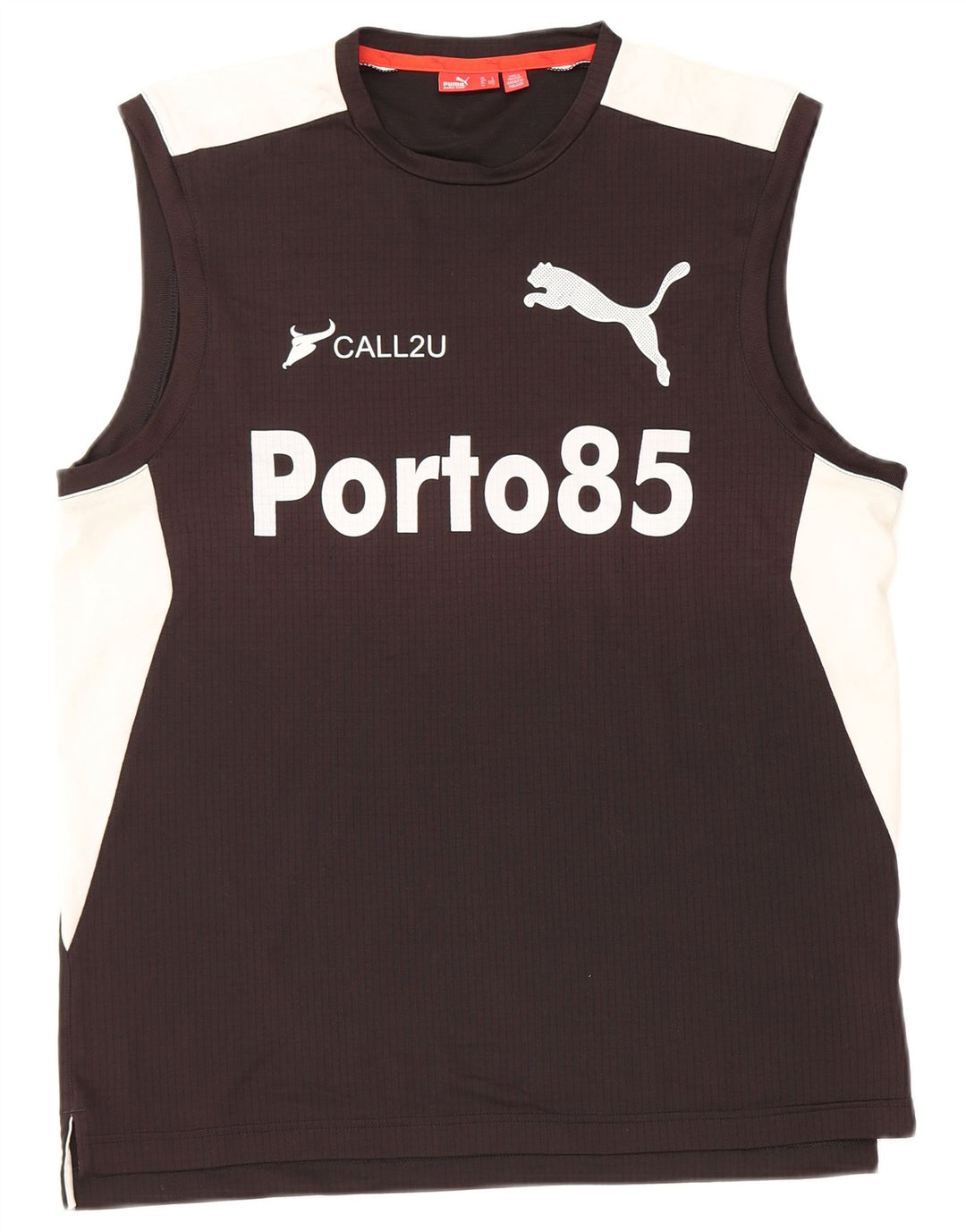 Puma Camiseta sin mangas con gráfico grande en color negro para hombre