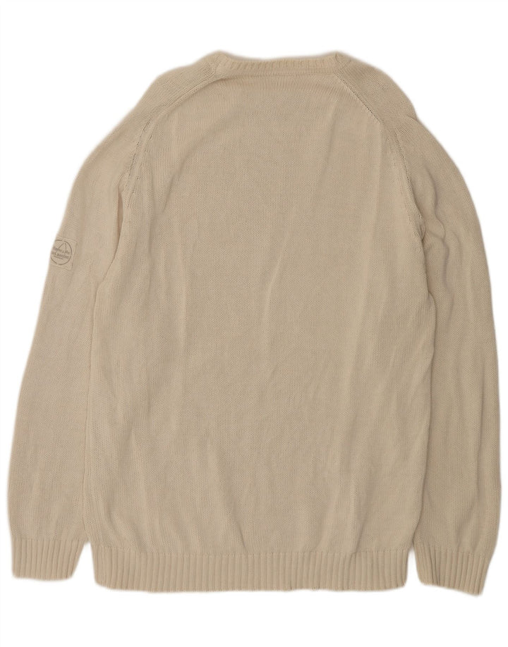 Murphy & Nye Jersey de cuello redondo para hombre XL Algodón beige