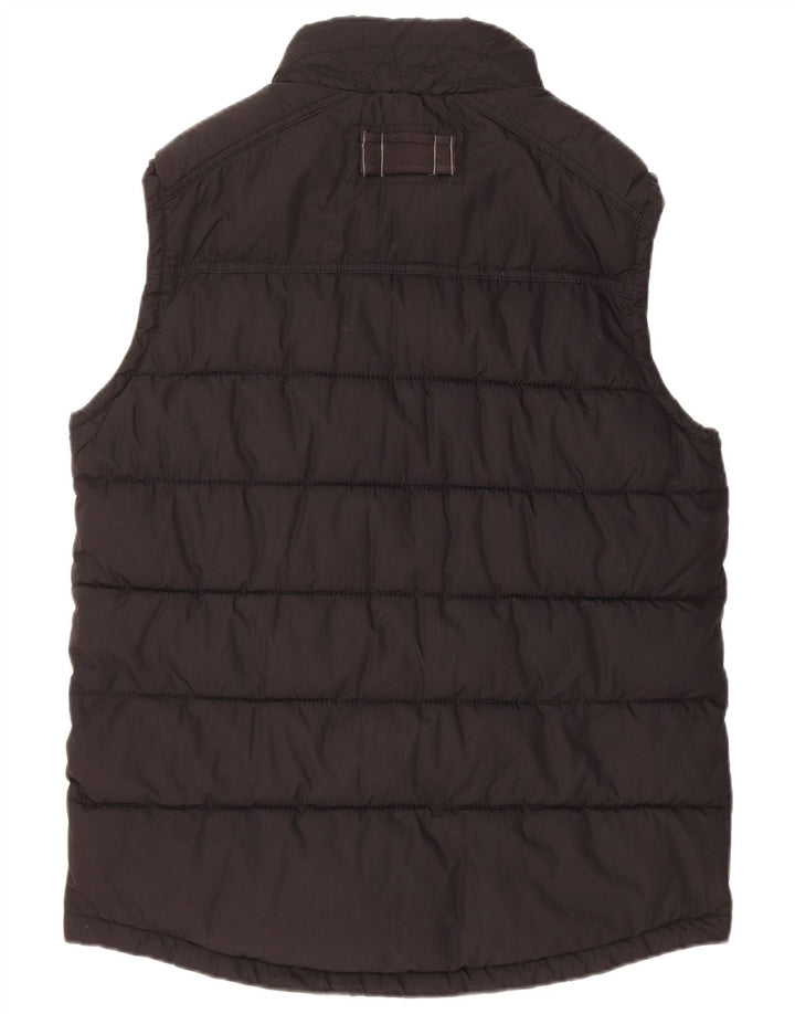 FAT FACE Chaleco acolchado para hombre UK 38 Medium Negro Algodón