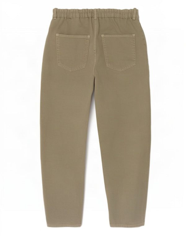 Zara Vaqueros recortados de cintura alta y corte holgado para mujer EU 42 Large W32 L25 Caqui
