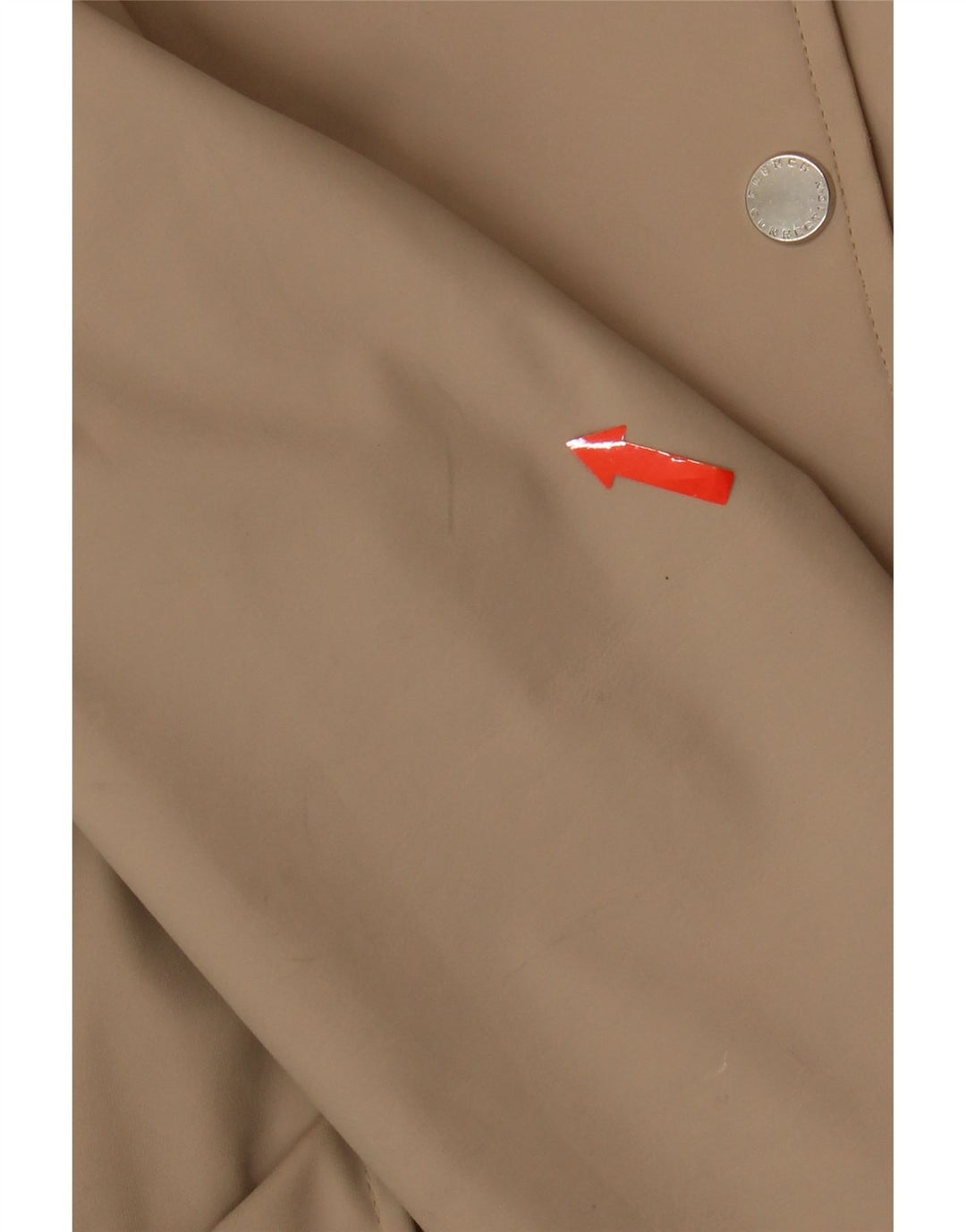 FRENCH CONNECTION Womens Hooded Windbreaker Jacket UK 14 Medium Beige Vintage French Connection and Second-Hand French Connection from Messina Hembry 