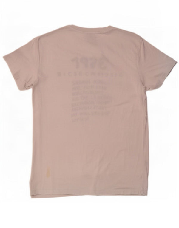 Diesel Hombre Camiseta Gráfica Top XL Algodón Blanco