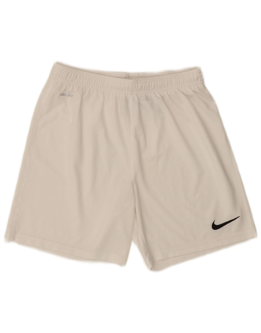 Nike Dri Fit - Pantalones cortos deportivos para hombre (poliéster), color blanco