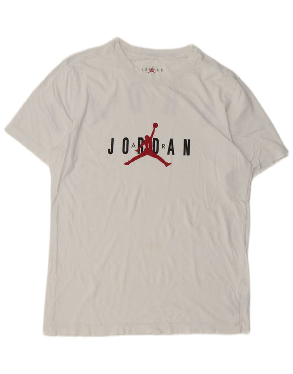 JORDAN Camiseta gráfica para hombre Top Medium White Cotton