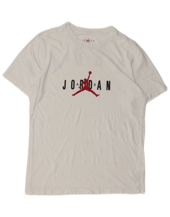 JORDAN Camiseta gráfica para hombre Top Medium White Cotton
