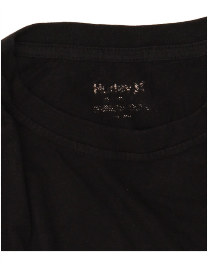 Hurley - Camiseta gráfica para hombre, talla pequeña, color negro