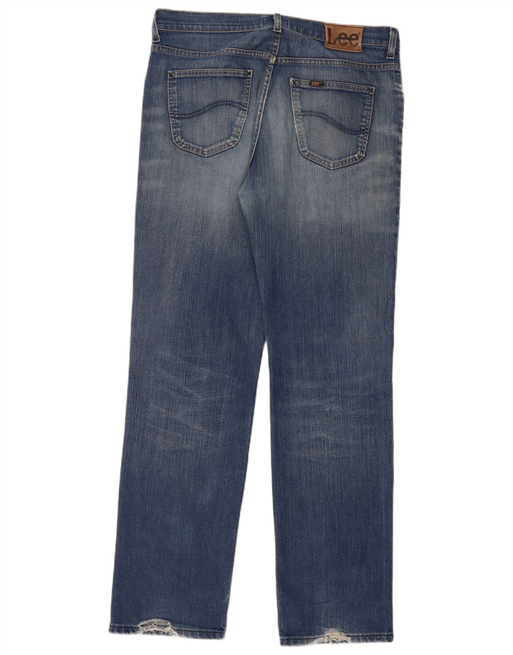 Lee Vaqueros Rectos Brooklyn Para Hombre W36 L34 Algodón Azul