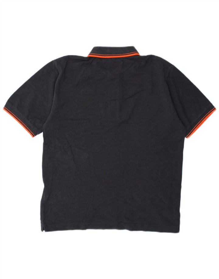 Polo Kappa Hombre De Algodón A Rayas Gris Pequeño