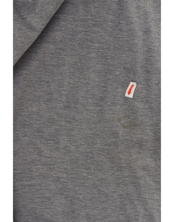 Jack & Jones Polo para hombre de algodón moteado gris grande
