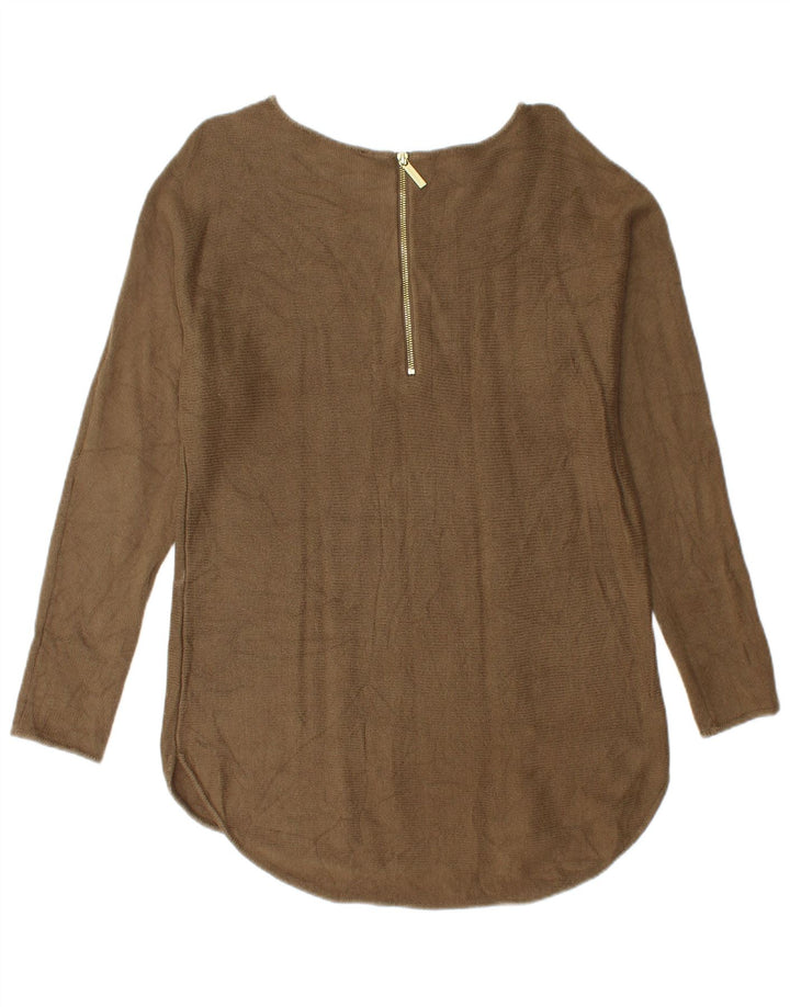 Michael Kors Suéter tipo jersey con cuello barco para mujer UK 14 Medium Khaki