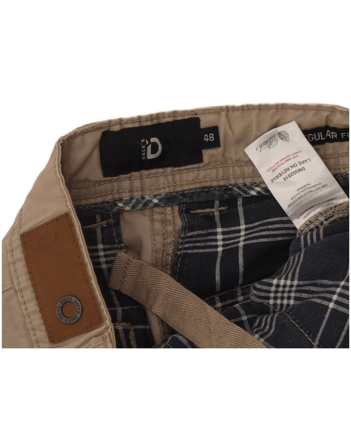 Dack's Pantalones cortos cargo de ajuste regular para hombre IT 48 Medium W32 Algodón beige