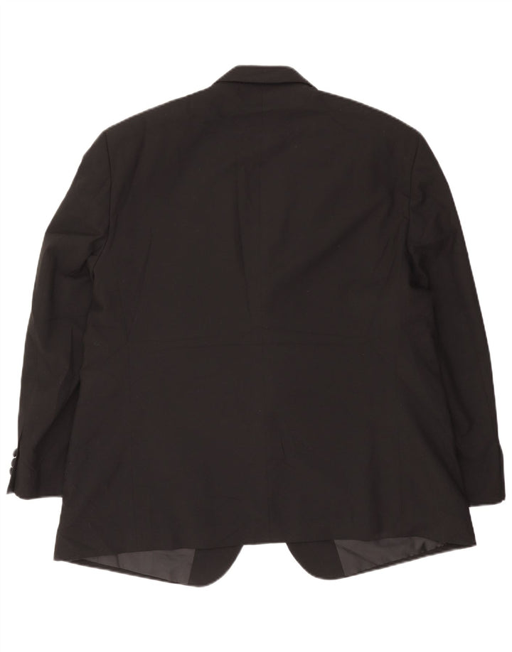 Marks & Spencer Chaqueta tipo blazer corta con 2 botones para hombre, talla 40, color negro