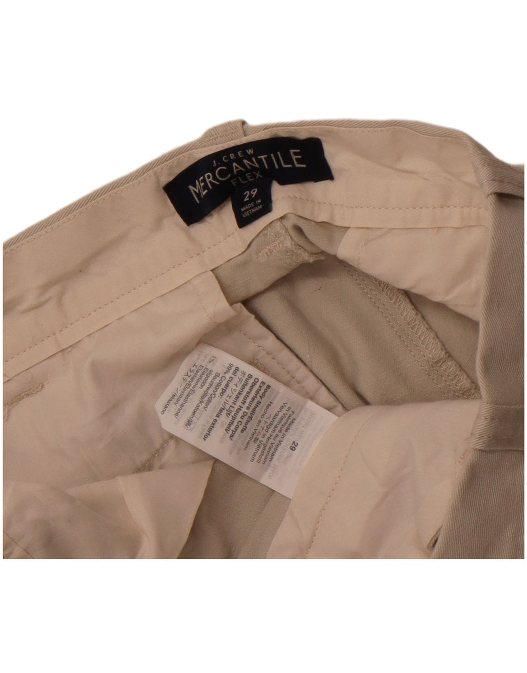 J. Crew Pantalones cortos chinos Mercantile para hombre W29 Algodón beige medio