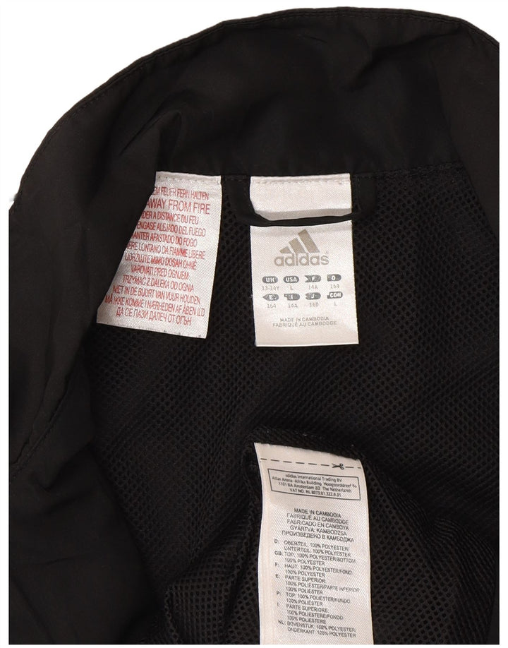 Adidas Chubasquero Niño 13-14 Años Negro Poliéster