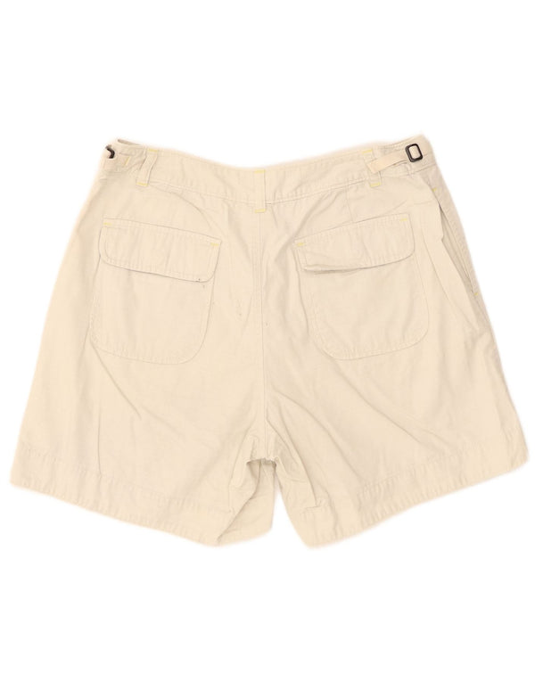 Gap Pantalones cortos chinos para mujer US 8 Medium W28 Beige Check Cotton