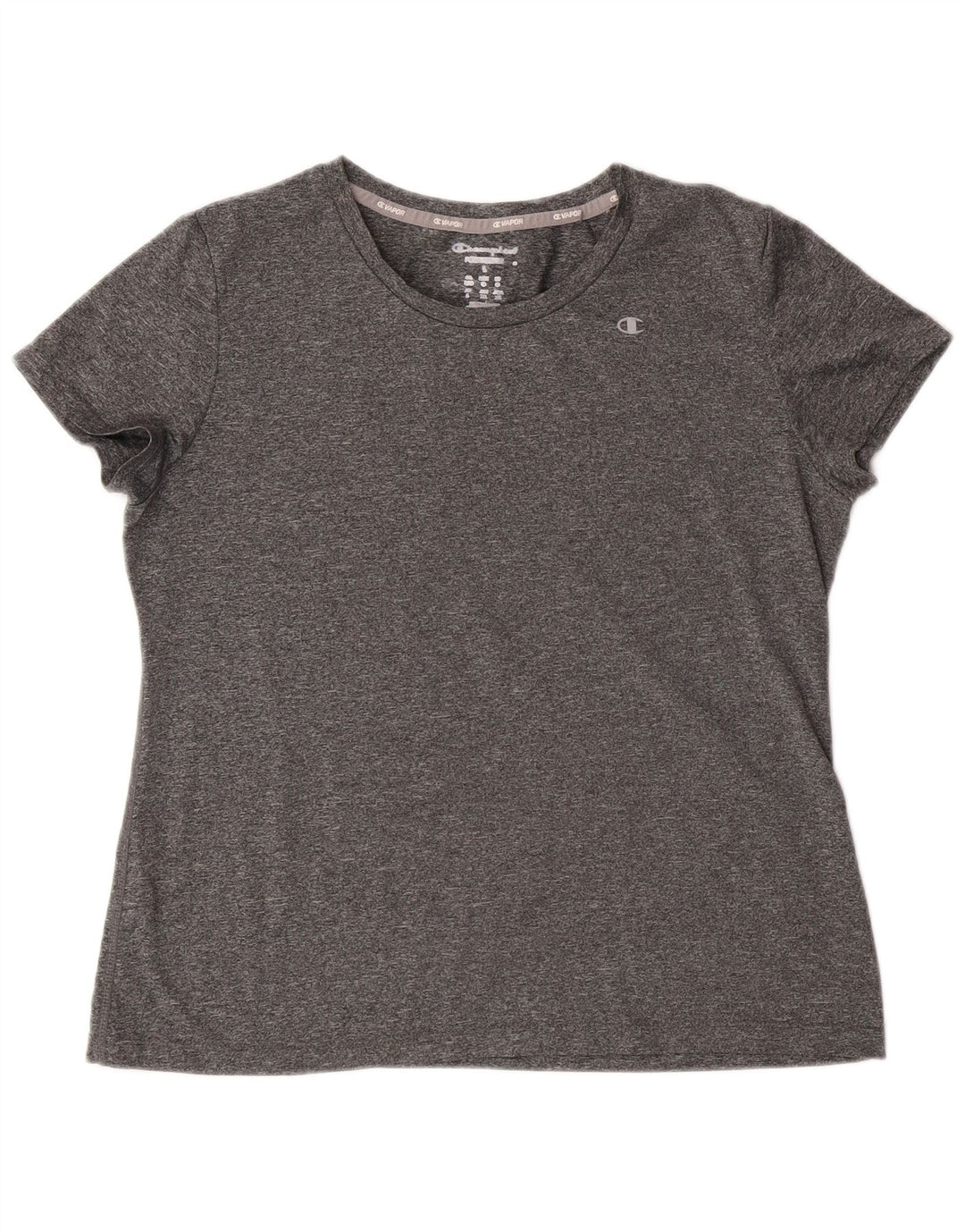 Champion Camiseta para mujer Top UK 46 Grande Gris Poliéster