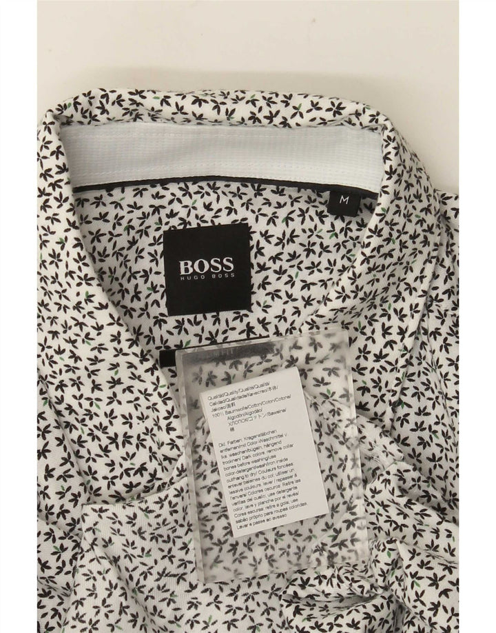Camisas HUGO BOSS Hombre | Camisa slim fit de algodón floral blanco medio