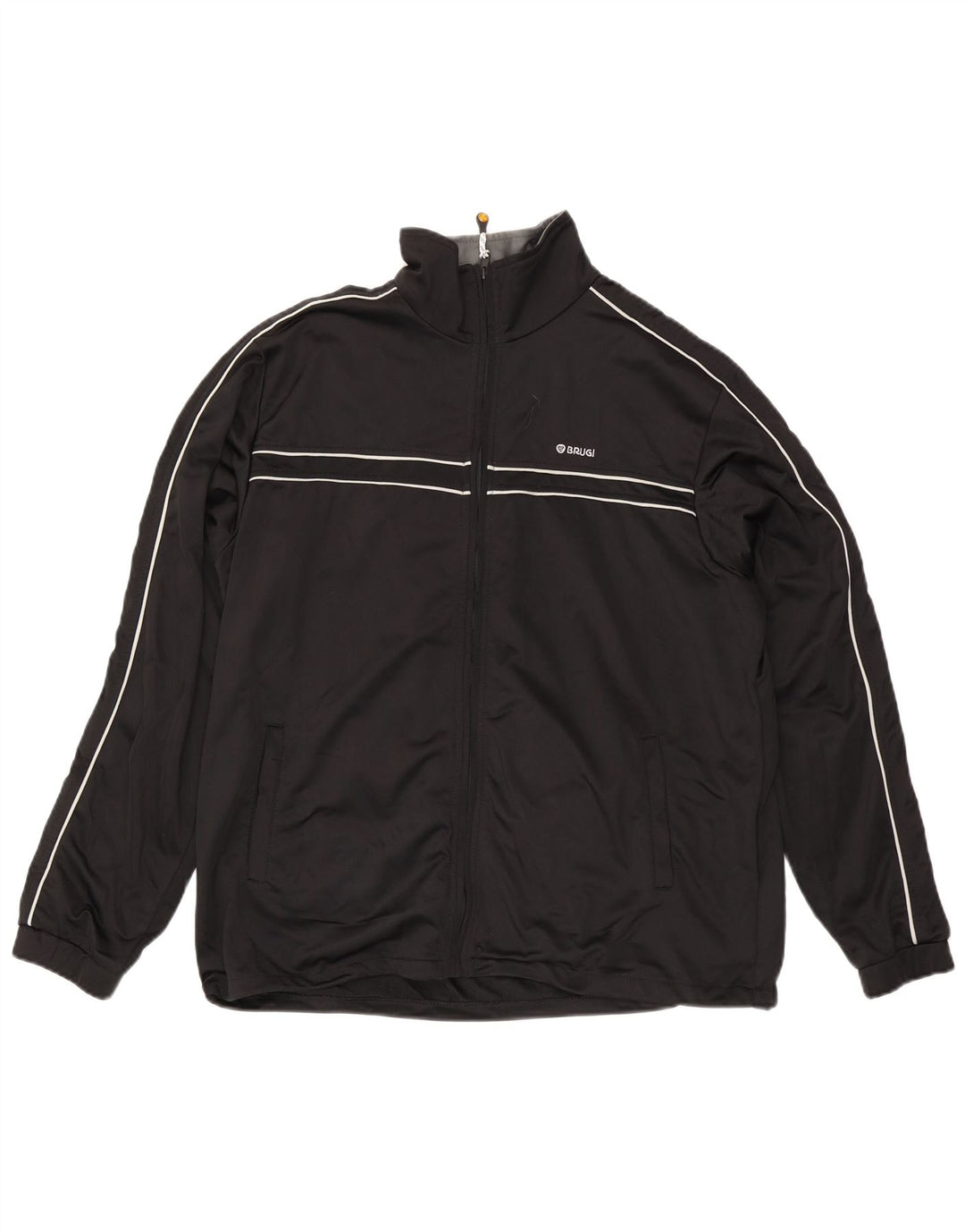 Brugi Chaqueta de chándal para hombre XL Poliéster negro