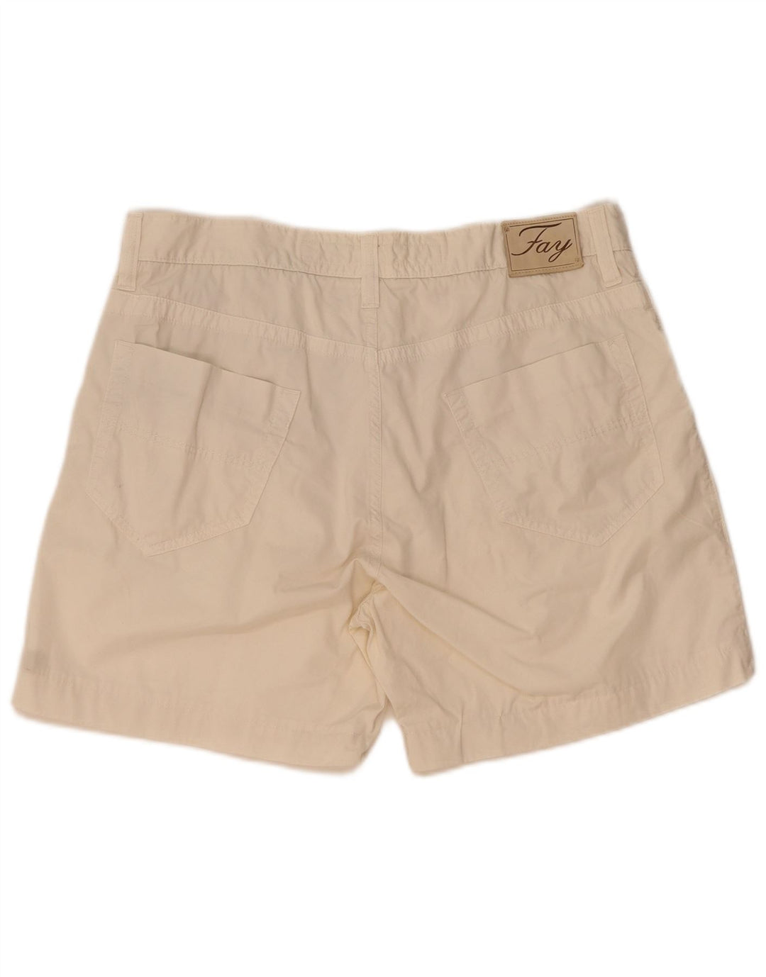 Fay Pantalones Cortos Casuales para Hombre W38 XL Algodón Beige