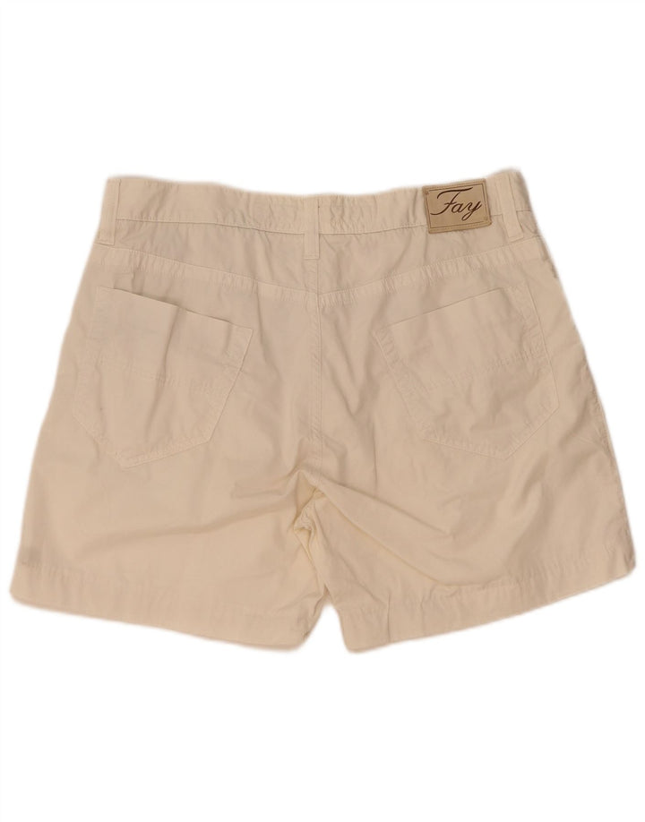 Fay Pantalones Cortos Casuales para Hombre W38 XL Algodón Beige