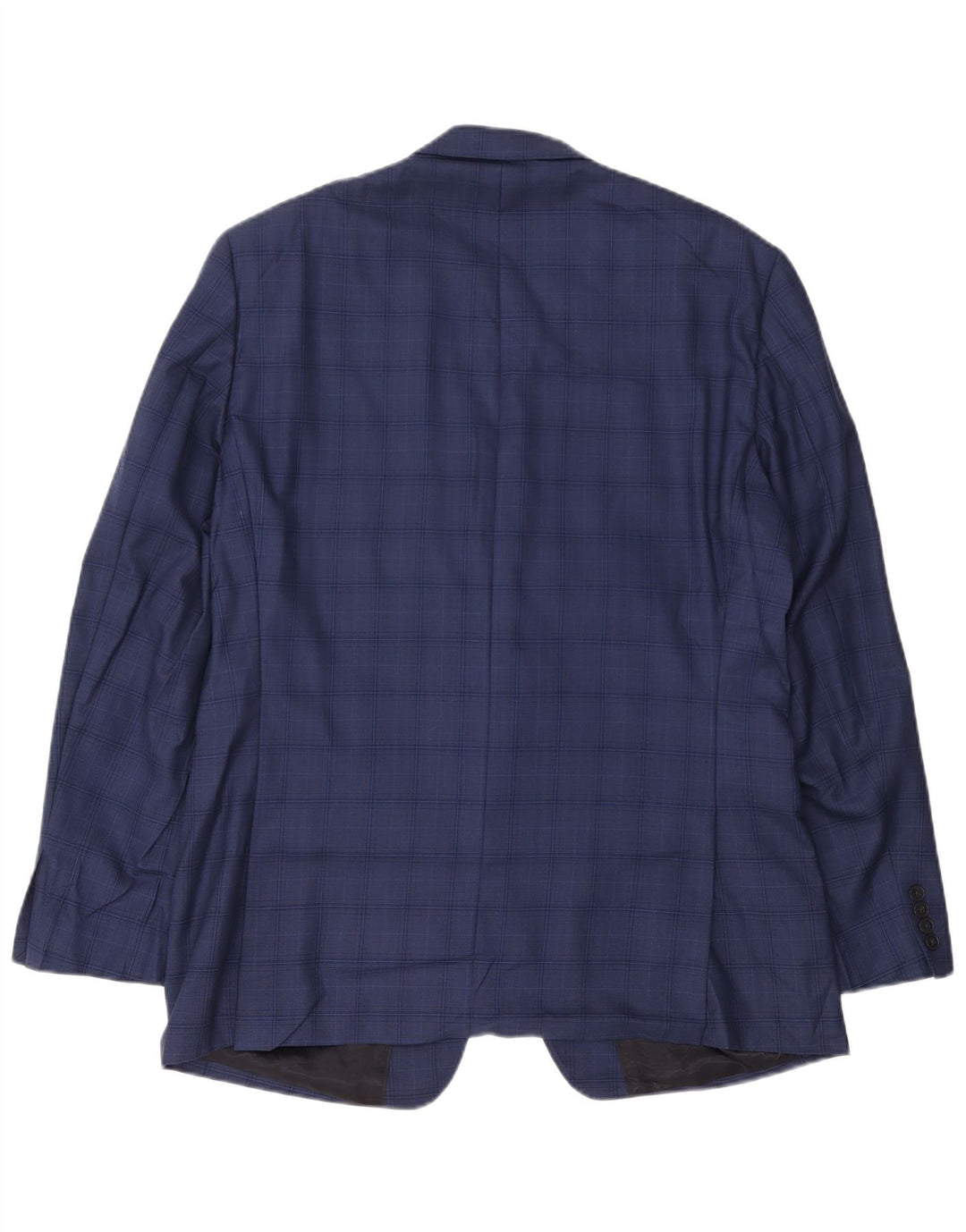 Calvin Klein Jeans Chaqueta tipo blazer de 2 botones para hombre UK 44 2XL Lana a cuadros azul