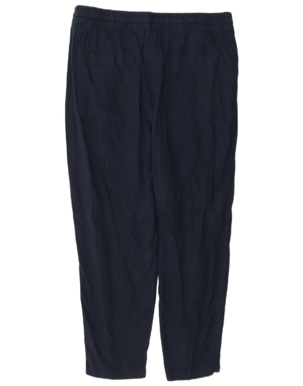 Marks & Spencer Pantalones Casuales para Mujer UK 40 Large W34 L26 Azul Marino