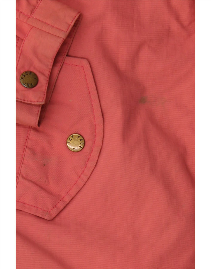Chaqueta cortavientos con capucha para mujer Fat Face UK 42 Medium Pink Nylon