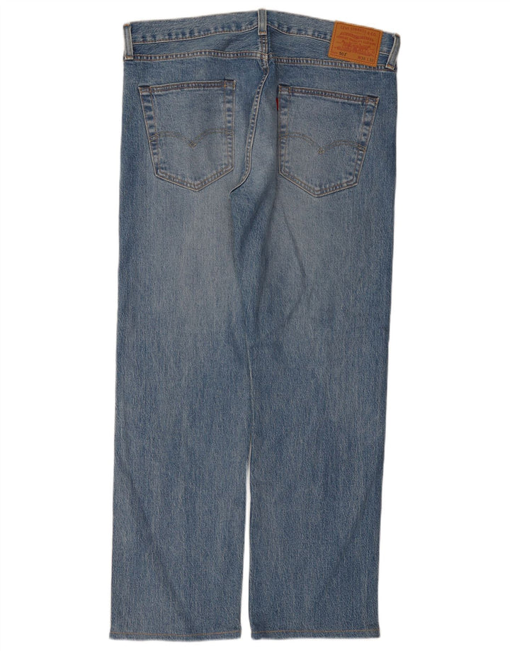 Levi's Hombre 501 Vaqueros Rectos W36 L32 Algodón Azul