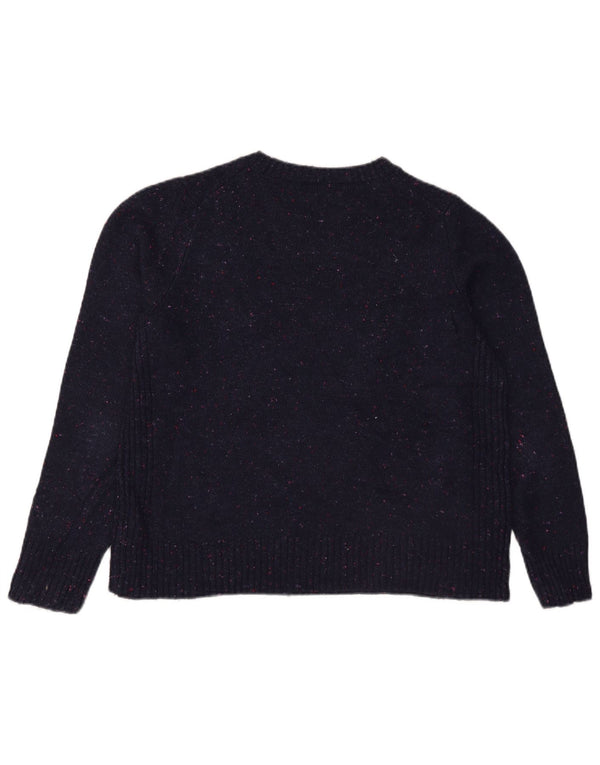 Marks & Spencer - Jersey de cuello redondo para mujer, talla 40, talla M, color azul marino