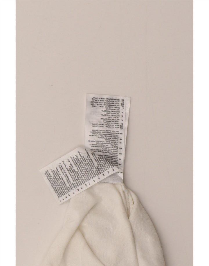 ADIDAS Camiseta gráfica para hombre Top Small White Cotton