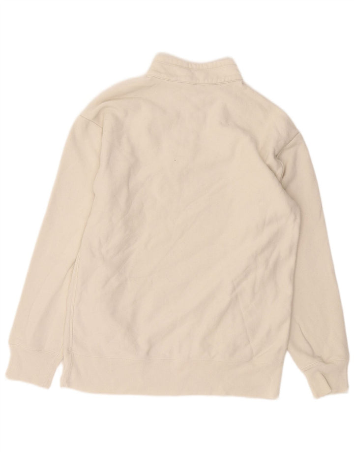 Champion Sudadera Con Cremallera Y Cuello Para Hombre Jersey Pequeño Blanco