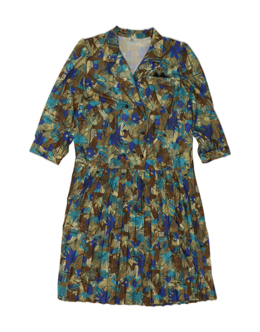 VINTAGE Womens Abstract Pattern Sheath Dress UK 20 2XL Multicoloured Vintage Vintage and Second-Hand Vintage from Messina Hembry 