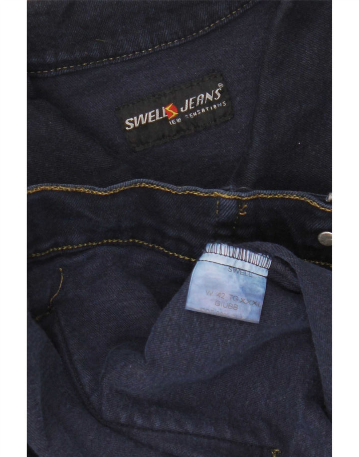 Vintage hombres chaqueta de mezclilla Reino Unido 46 3XL azul marino